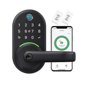 Smart Door Handle Lock with Keypad: Yamiry Fingerprint Smart Knob - Keyless NIB